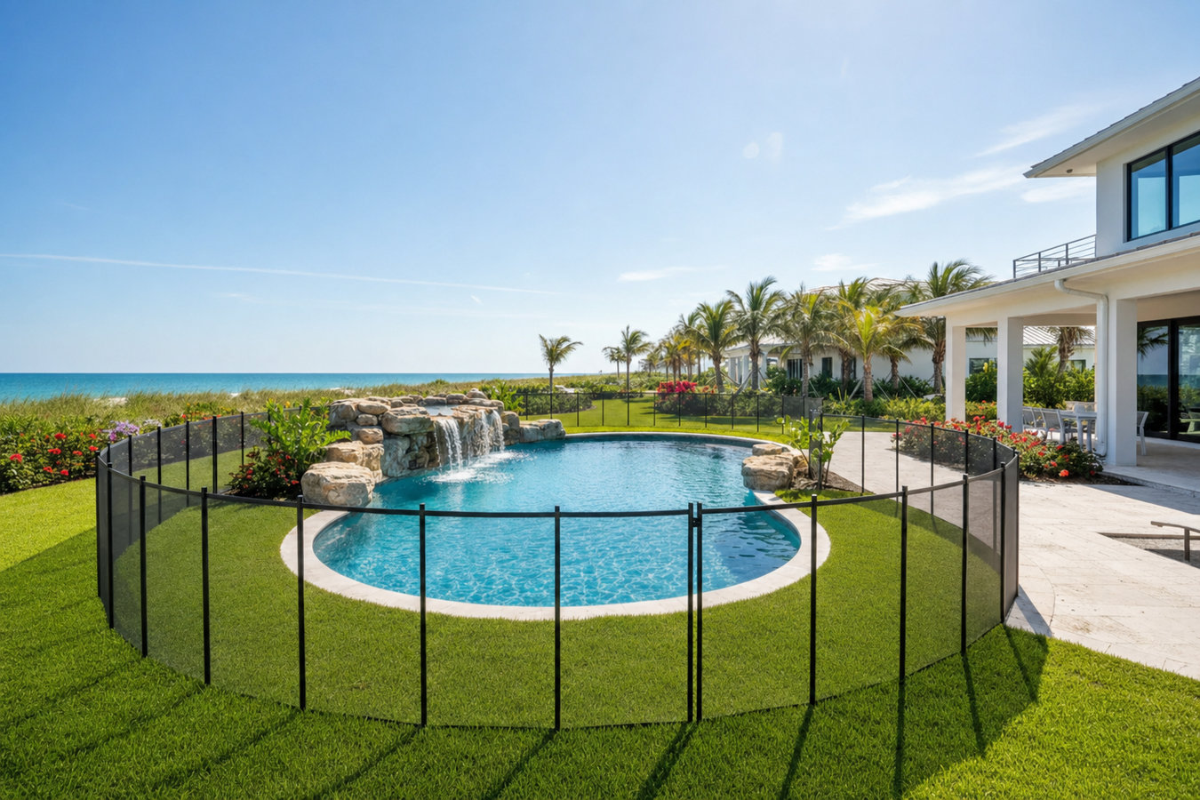 Pool fence installation